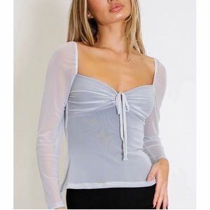 AYM Mimi Mesh Babydoll Top